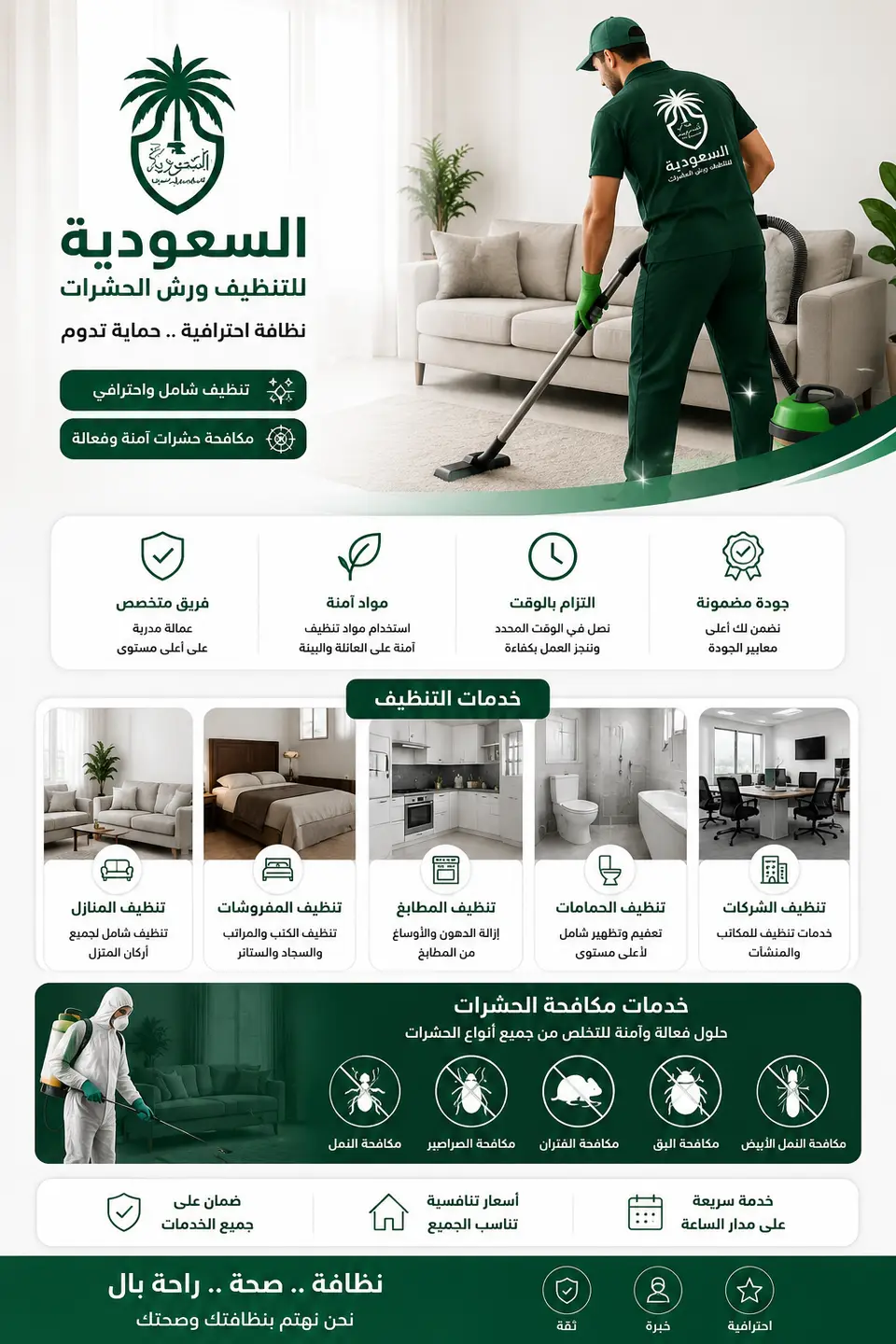 تنظيف منازل بالرياض — صورة توضيحية لخدمة تنظيف المنازل والشقق والفلل بفريق محترف